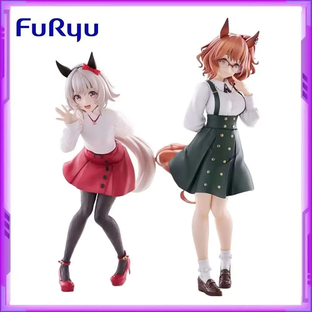 Original furyu uma musume bonito derby aston machan curren chan anime figuras de ação pvc modelo brinquedos