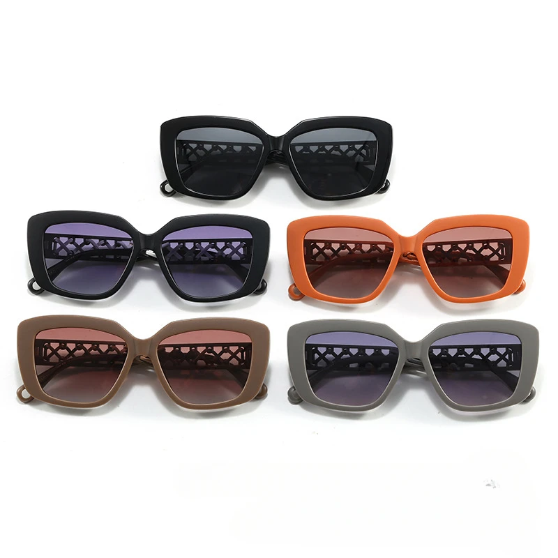 

‌2025 New Square Oversized Sunglasses Leather Woven Temples Polarized UV400 Luxury Unisex Street Style Fashion Glasses