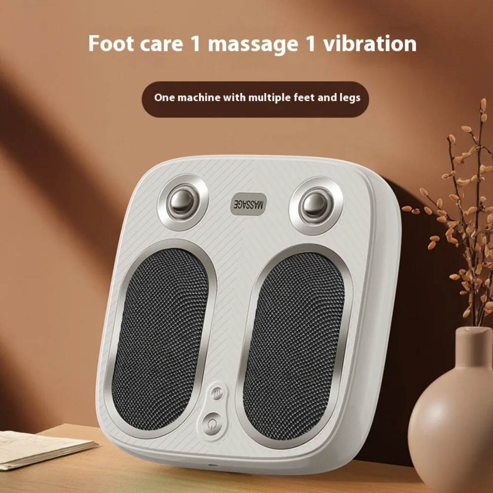 Electric foot massager for plantar massage with kneading vibration meridian stimulation and infrared therapy