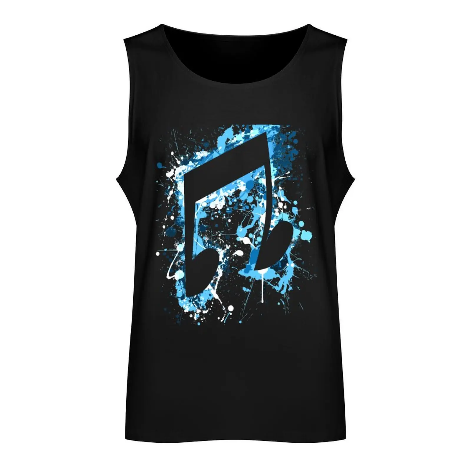 DJ Pon-3 CM Splatter Tank Top clothes for men summer gym top Male clothes cotton t-shirts man