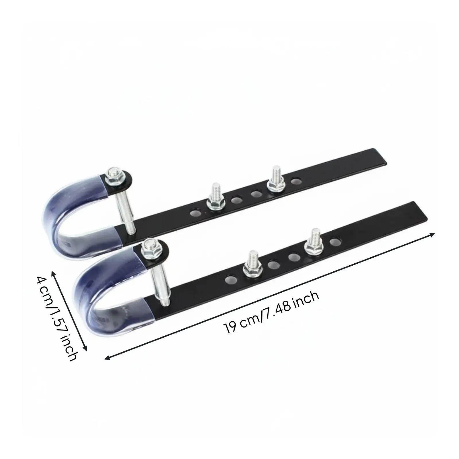 Universal Handlebar Bicycle Basket Iron Frame Adjustable Multi Hole Hanger for Shopping Trips