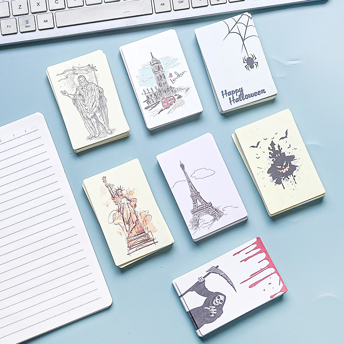 

20 шт., крафт-этикетка, бумажные поздравительные открытки, ценники, бирки, благодарственные открытки, этикетка для письма, закладка, обучающая карточка Hallowmas Eiffel