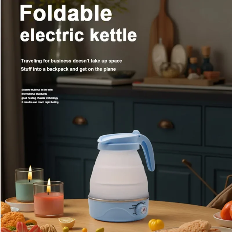 

Adjustable Temperature Foldable And Portable Teapot Household Travel Electric Water Kettle Kitchen Appliances Water Boiling Pot