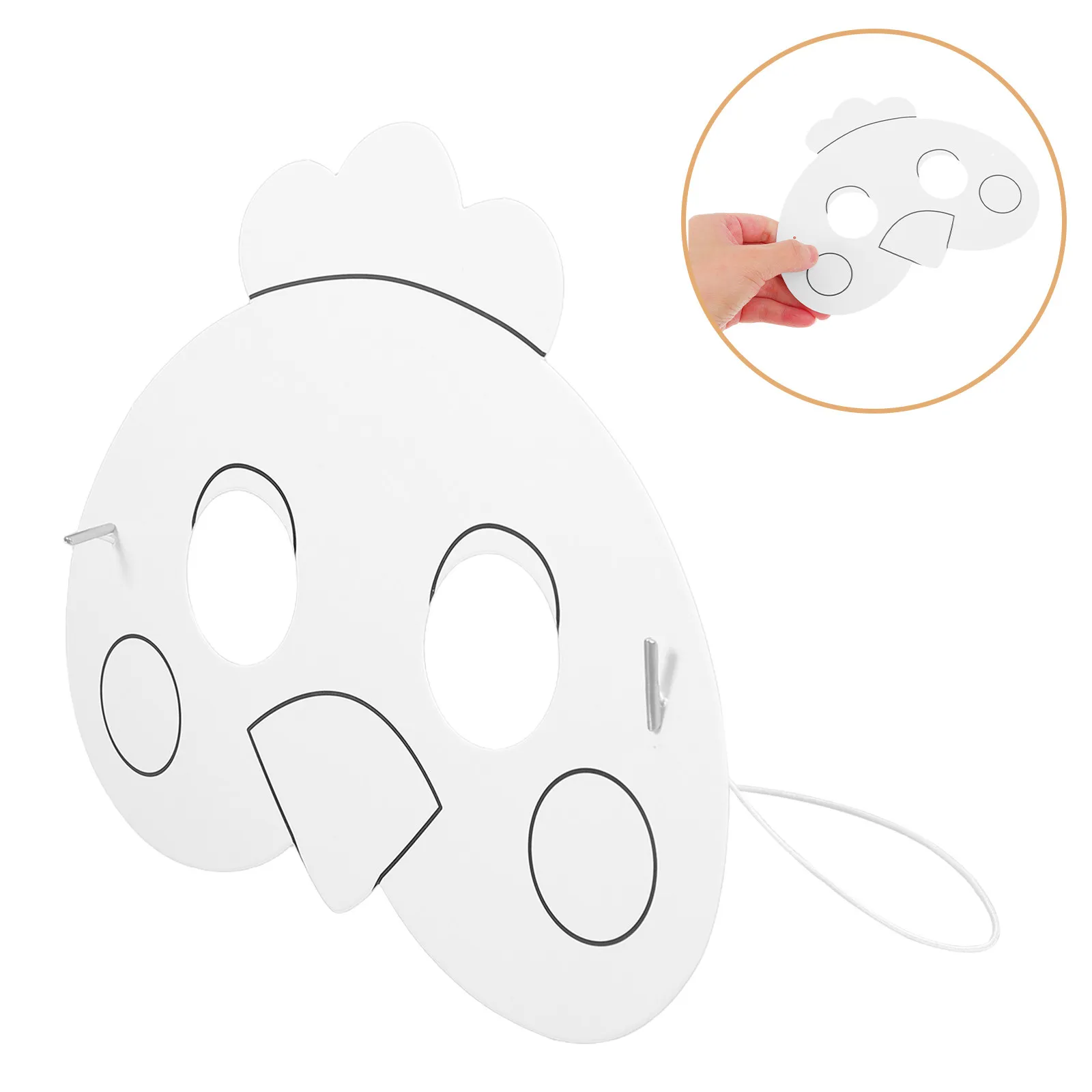 

12Pcs Blank Animal Masks Kids DIY Coloring Craft for Parties Easter Mardi Gras Masquerade Pretend Play Imagination Fun