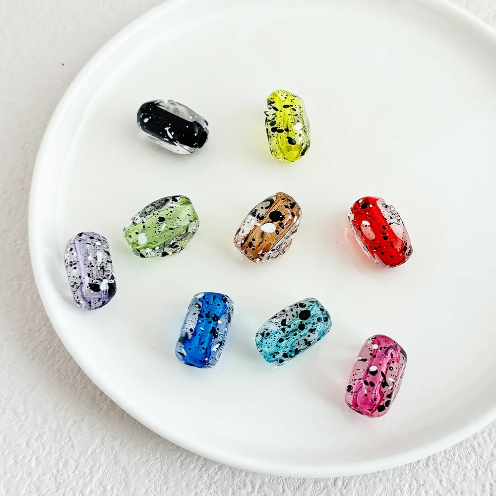 

Cordial Design 100Pcs 12*21MM Hand Made/Paint Effect/Fancy Beads/Jewelry Findings & Components/Irregular Shape/Acrylic #19086