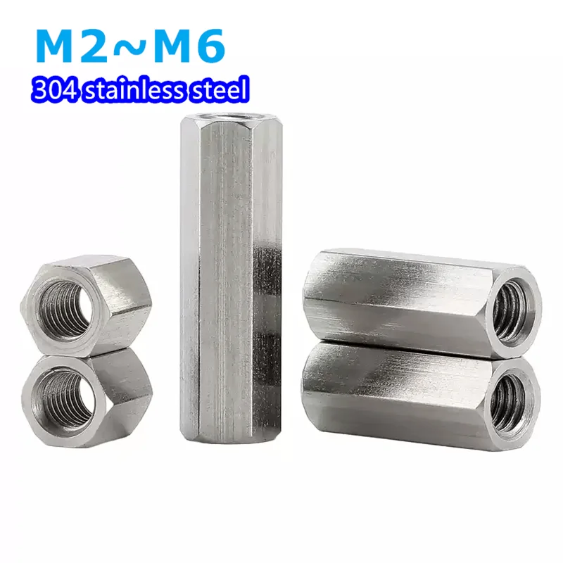 304 Stainless Steel Double Pass Hexagonal Stud PCB Motherboard Bracket Gasket Pillar Nut Internal Threaded Hollow Column Stud