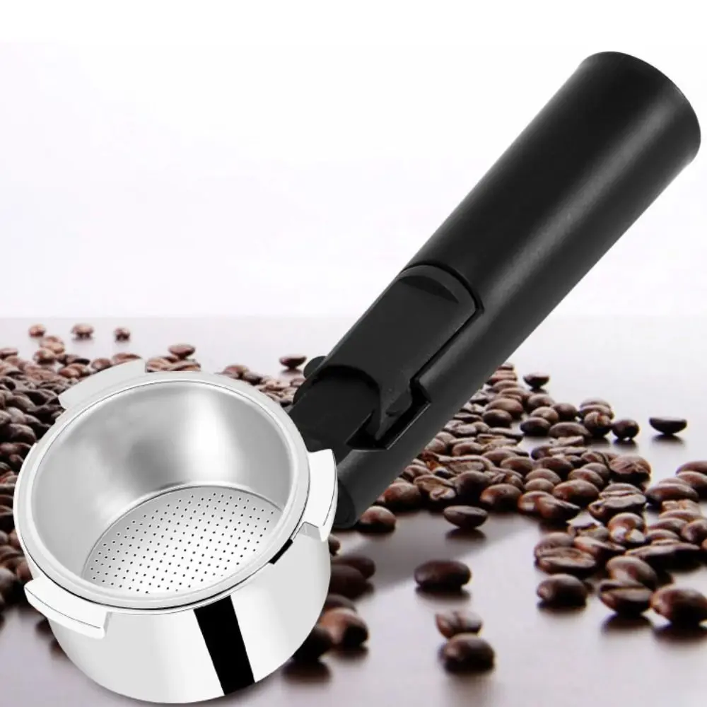 

Practical 51mm Coffee Portafilter 3 Ears Bottomless Espresso Filter Handle Stainless Steel Coffee Machine Replacement Parts Cafe