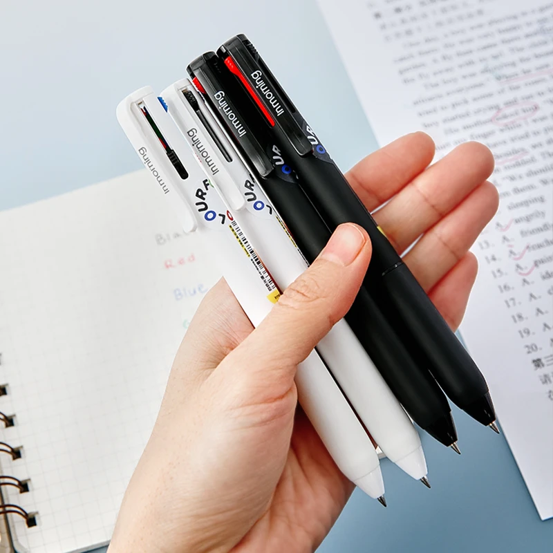 2-Pack Spectrum 4-Color Click Pen - Multicolor Gel Pen Set, Smooth Writing for Office & Study, Creative Marking Stationery