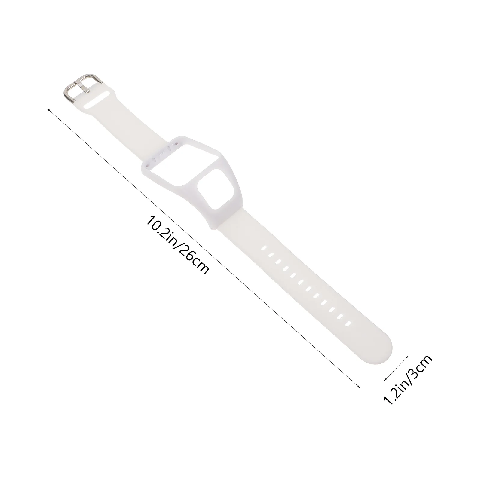 

Single Color Premium Silicone Adjustable Comfort Fit Full Screen Access Easy Install Multiple Colors Smartwatch