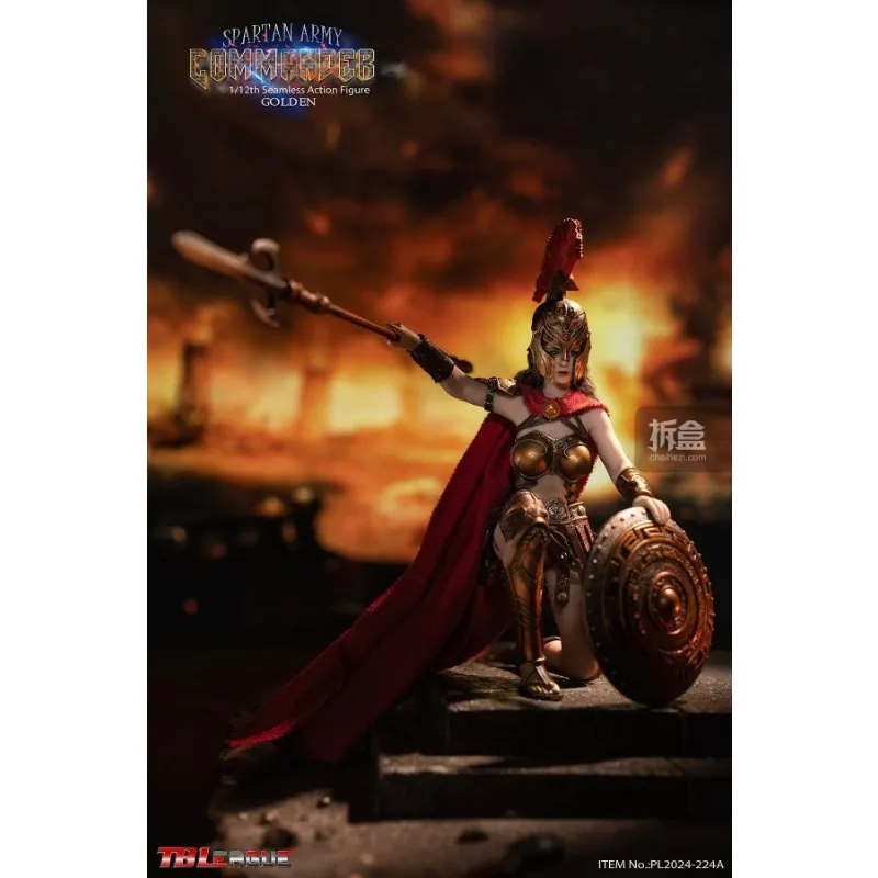 TBLeague オリジナルキャラクター スパルタ戦士 シルバーゴールド 1/12 古代ギリシャ女性兵士人形 可動完成品おもちゃギフト