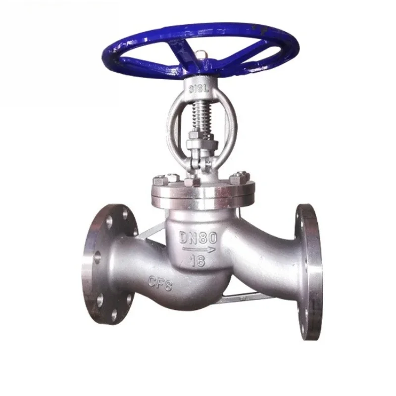 

Stainless steel flange globe valve J41W-16P DN80 hard seal globe valve
