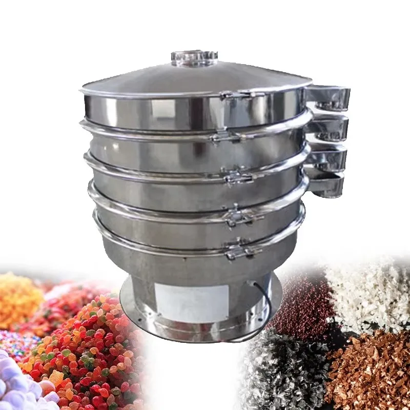 

【2026】Corn Screening Sieving Gold Sifter Rubber Powder Sieve Coffe Coffee Bean Rotary Vibrating Screen Machine for Flour