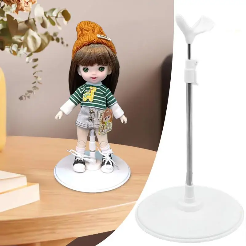 Suporte ajustável boneca para figuras de ação, suporte antiderrapante, exibição boneca, resistente