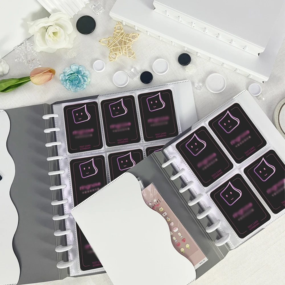 

A4 9 Pocket Card Binder Trading Card Collection Kpop Photo Album 4Pockets Binder Photocard Holder Mushroom Hole Cards Book