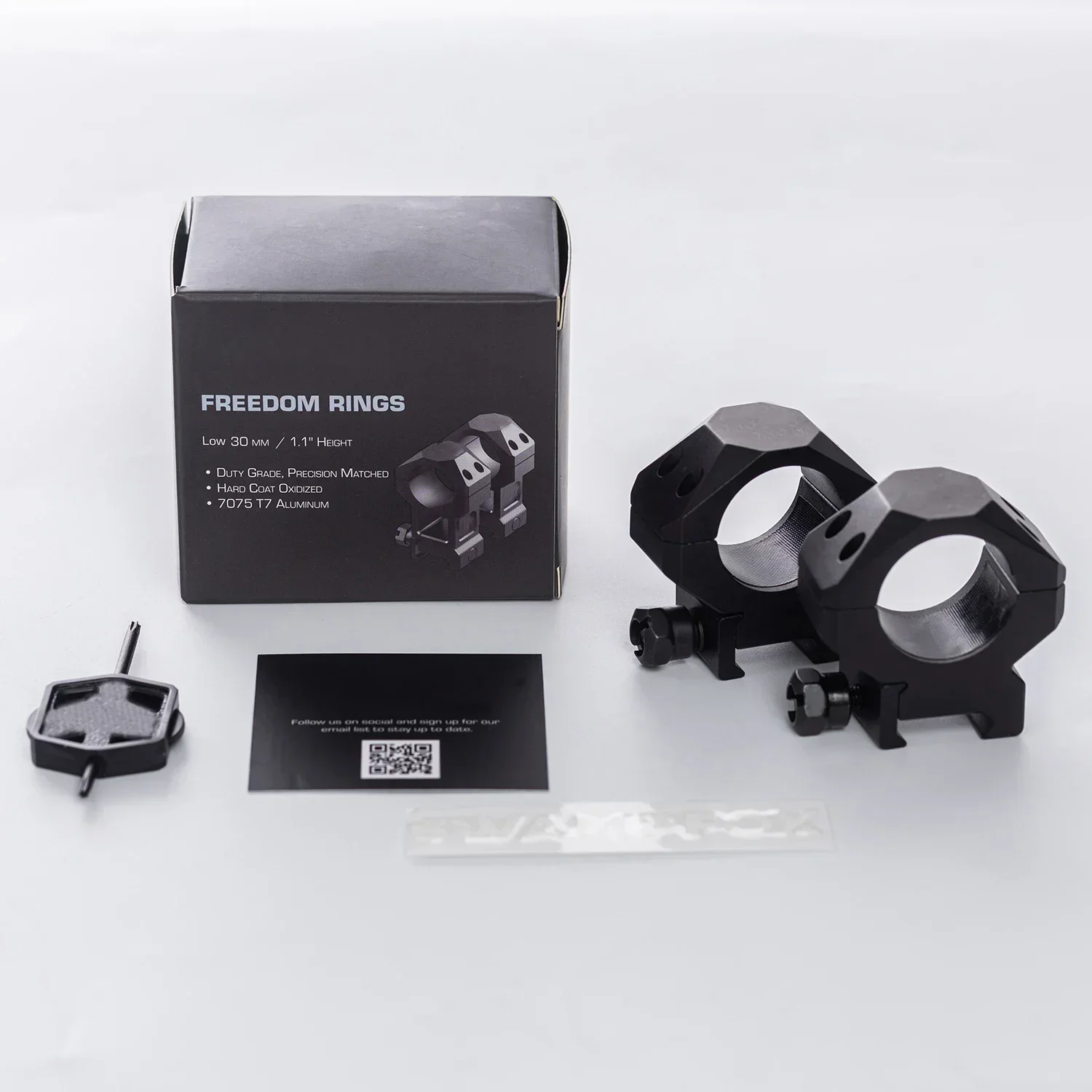 

Tactical Freedom Rings SFR-30-M – 30mm Tube Mount 1.1 Inch Height No-Slip Precision for Hunting Rifles