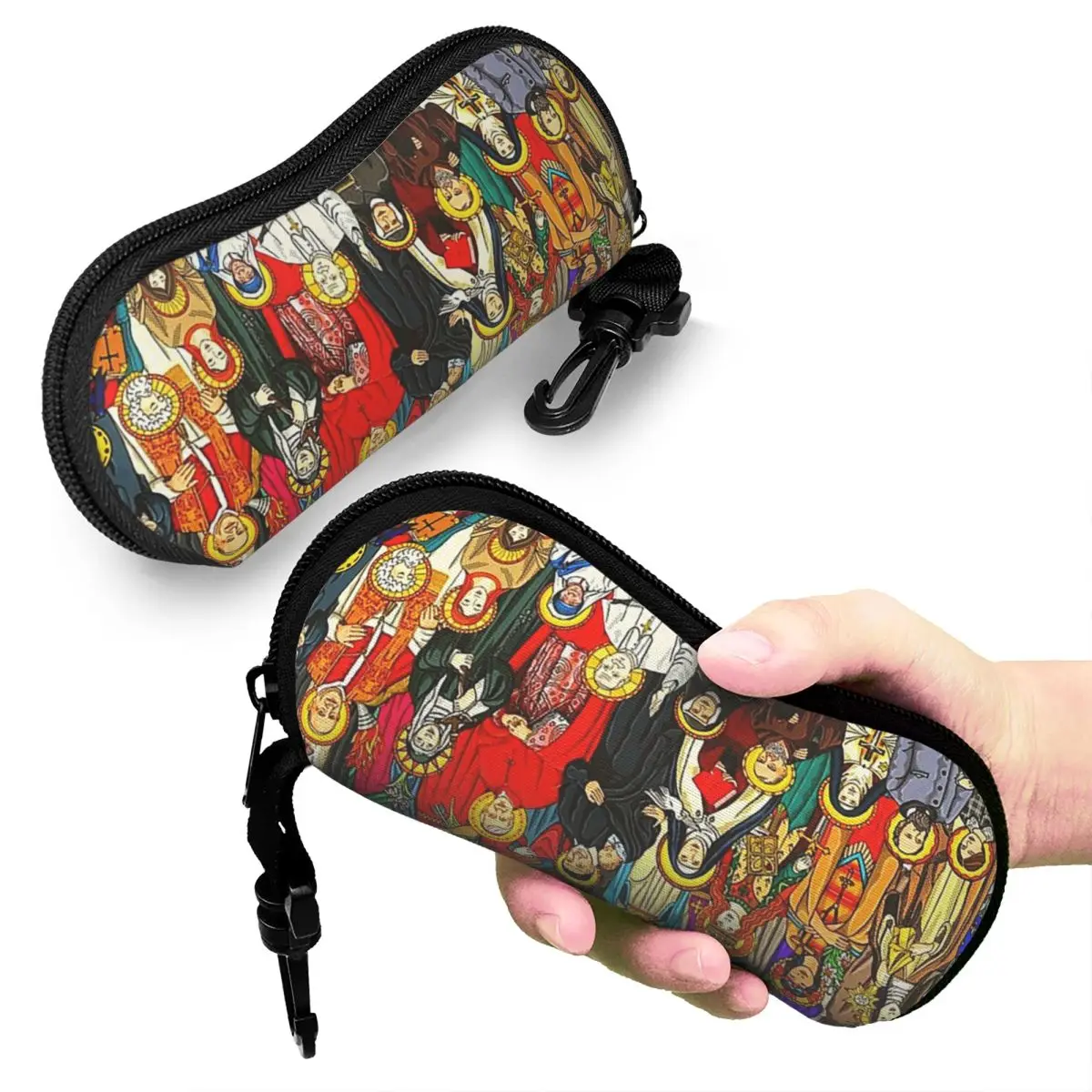 

Чехол для очков Saints, All Saints, Catholic Saints, портативная коробка для солнцезащитных очков, женская и мужская мягкая сумка для очков