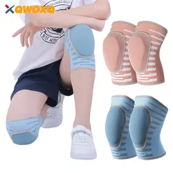 1 Pair Kids Knee Pads,Anti Slip Sponge Kneepads Brace Soft Breathable Elastic Knee Protector for Dancers Girls Boys Sports Dance