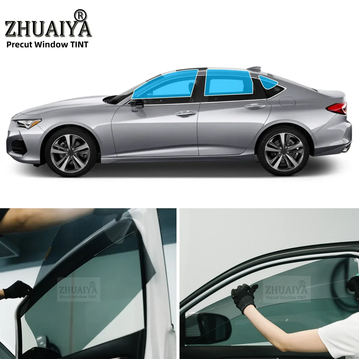 Precut Car Removable Window Tint Film Front Two Door Windows Tint For ACURA TLX 4 DR SEDAN 2021-2025