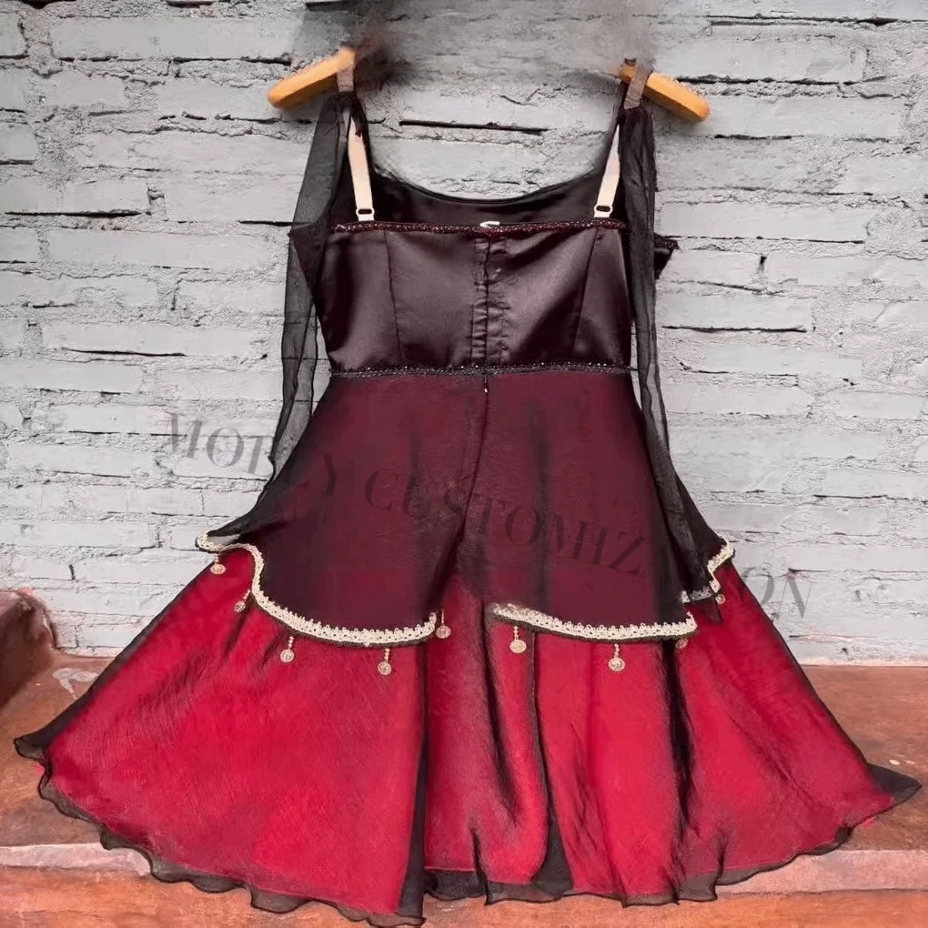 Hochwertiger, maßgeschneiderter, neuer Esmeralda-Variations-Ballett-Wettbewerbsrock aus langem Tüll für Erwachsene und Kinder – Detail 2