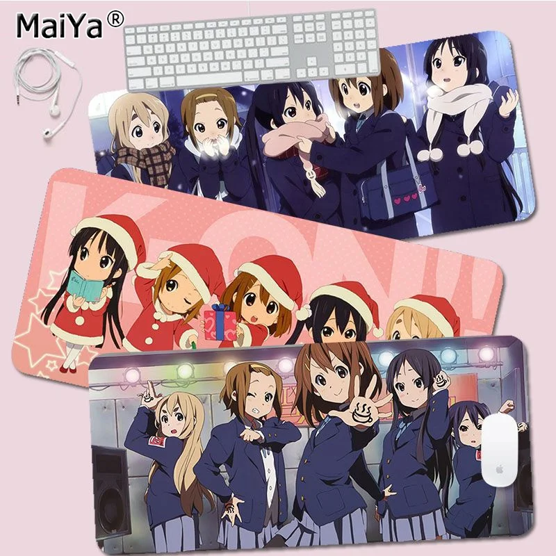 

Kawaii New K-ON! Mousepad Custom Skin Desktop Desk Mat Kawaii Gaming Accessories Students Writing Pad for PC Computer Table