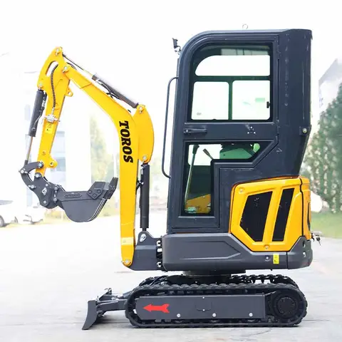 Low price small mini excavator 1.8 ton with rotary arm mini crawler digger bagger customized mini excavator