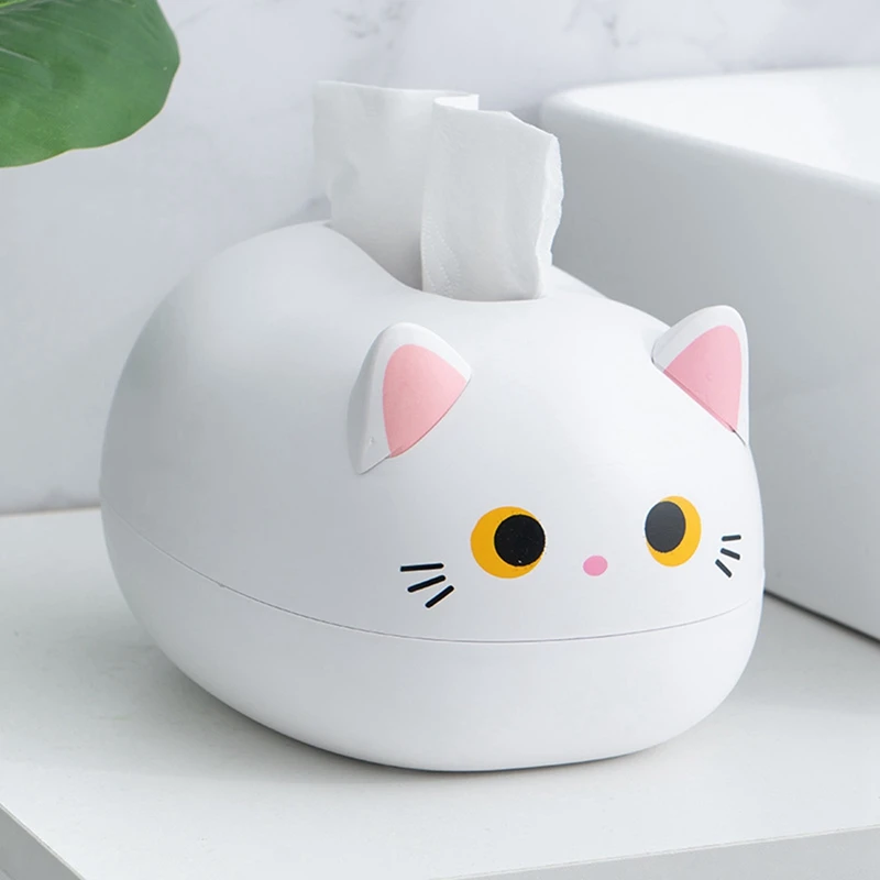 Cute Livingroom Napkin Storage Box Kitchen Paper Container Desktop Toilet Paper Holder For Bathroom Dormitory