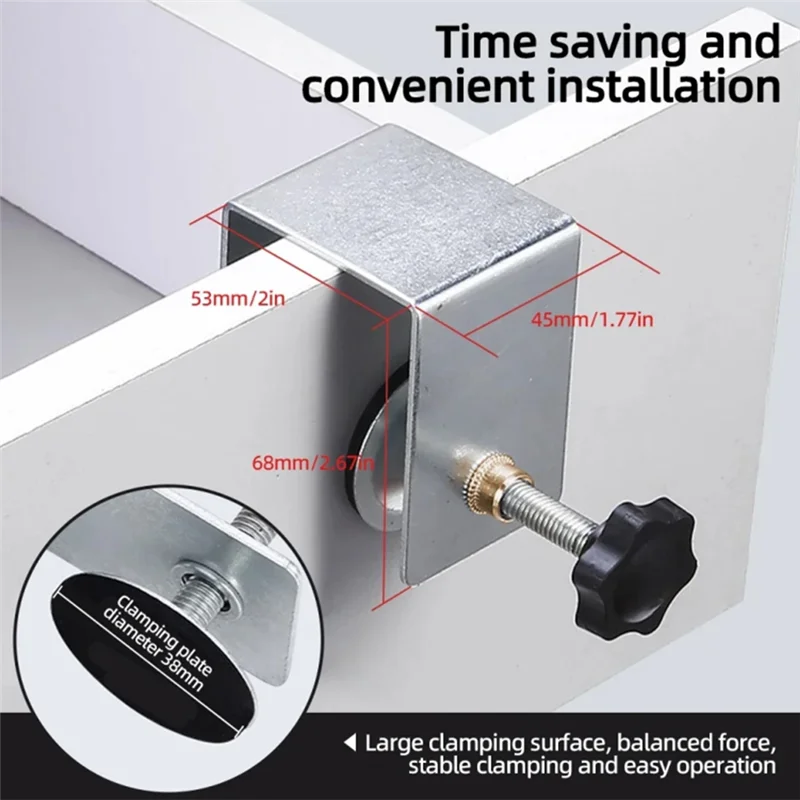 AT44-C Clamp Cabinet Hardware Jig Drawer Fixing Clip For Install Door Drawer Flexible Woodworking Tools