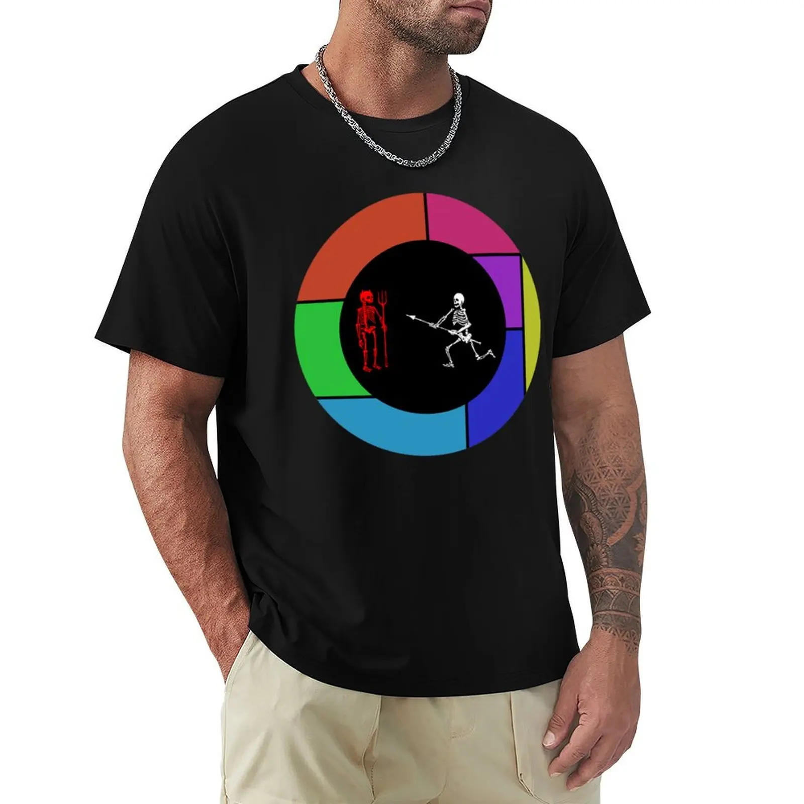 

Sturgill Simpson Skeleton Full Colour T-Shirt customs boys animal print rapper graphic tees summer tops mens t shirts pack