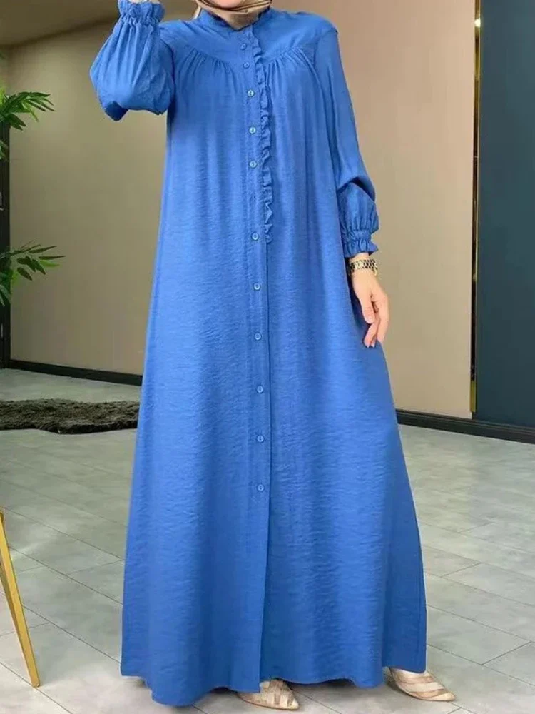 Vestido musulmán árabe saudí para mujer, túnica larga de Eid Abaya marroquí, Abayas de Dubái, caftán islámico, Ramadán, 2023