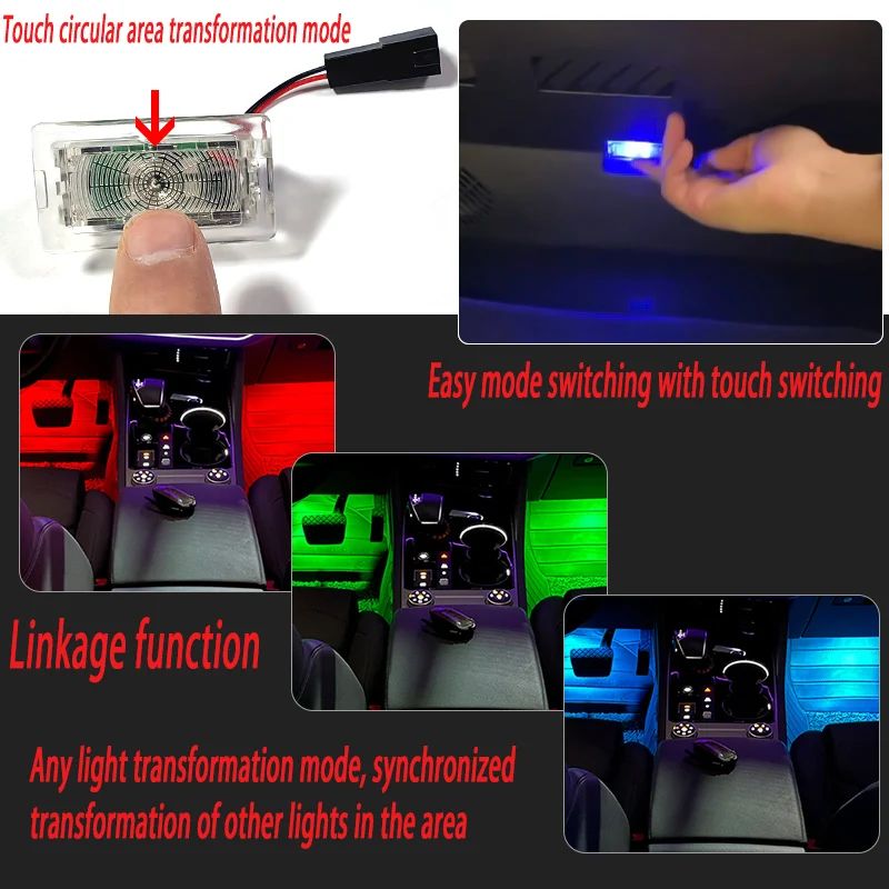 For Tesla Model 3 2017 2018 2019 2020 Model Y 2021 2022 2023 2024 Model S 2021 2022 2023 2024 Car Footwell Lights Accessories