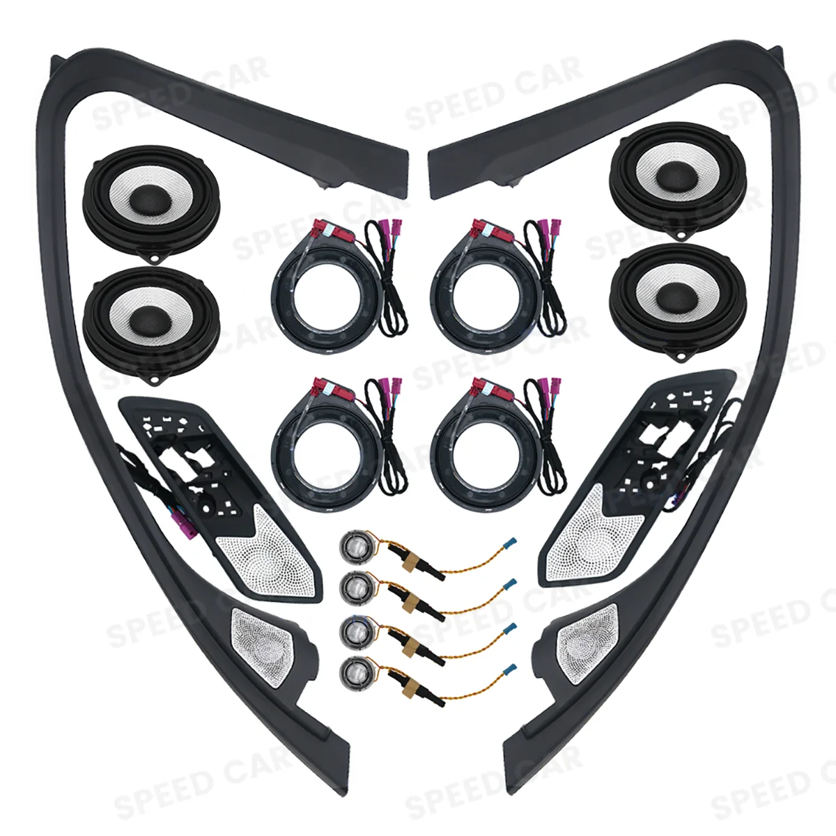LED 11 Colors Speaker Cover For BMW G20 New 3 Series High Pitched Loudspeaker Speaker Decorative Lights Surround Sound Refit