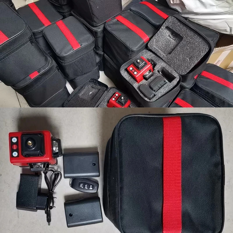 Poziom lasera Mini 12/16 linii 3D/4D samopoziomujący 360 poziomy i pionowy krzyż Super mocna zielona przenośna linia wiązki laserowej
