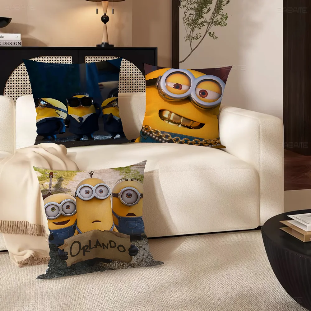 

Classic Movie M-Minions Pillow Cushion Cover Pillowcase Living Room Sofa Home Decor Customized