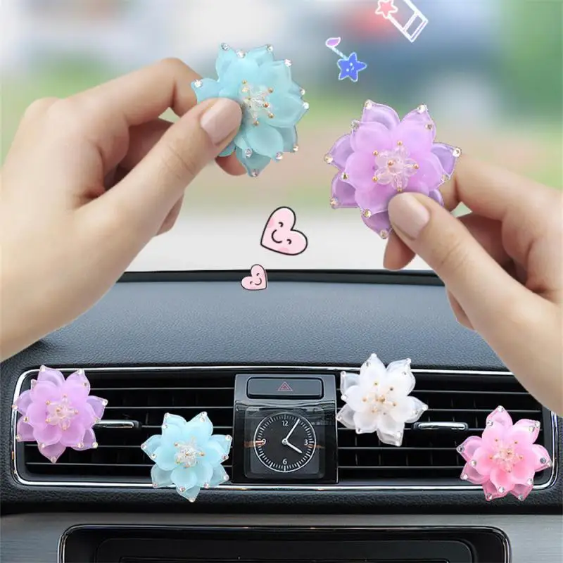 Car Aromatherapy Air Conditioning Air Outlet Rhinestone Car Fragrance Ornaments Celebrant Car Perfume Lady Decoration