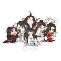 Anime TGCF Heaven Official’s Blessing Mo Dao Zu Shi Ren Zha Fan Pai Stand Plate Keychain Acrylic Figure Model Keyring
