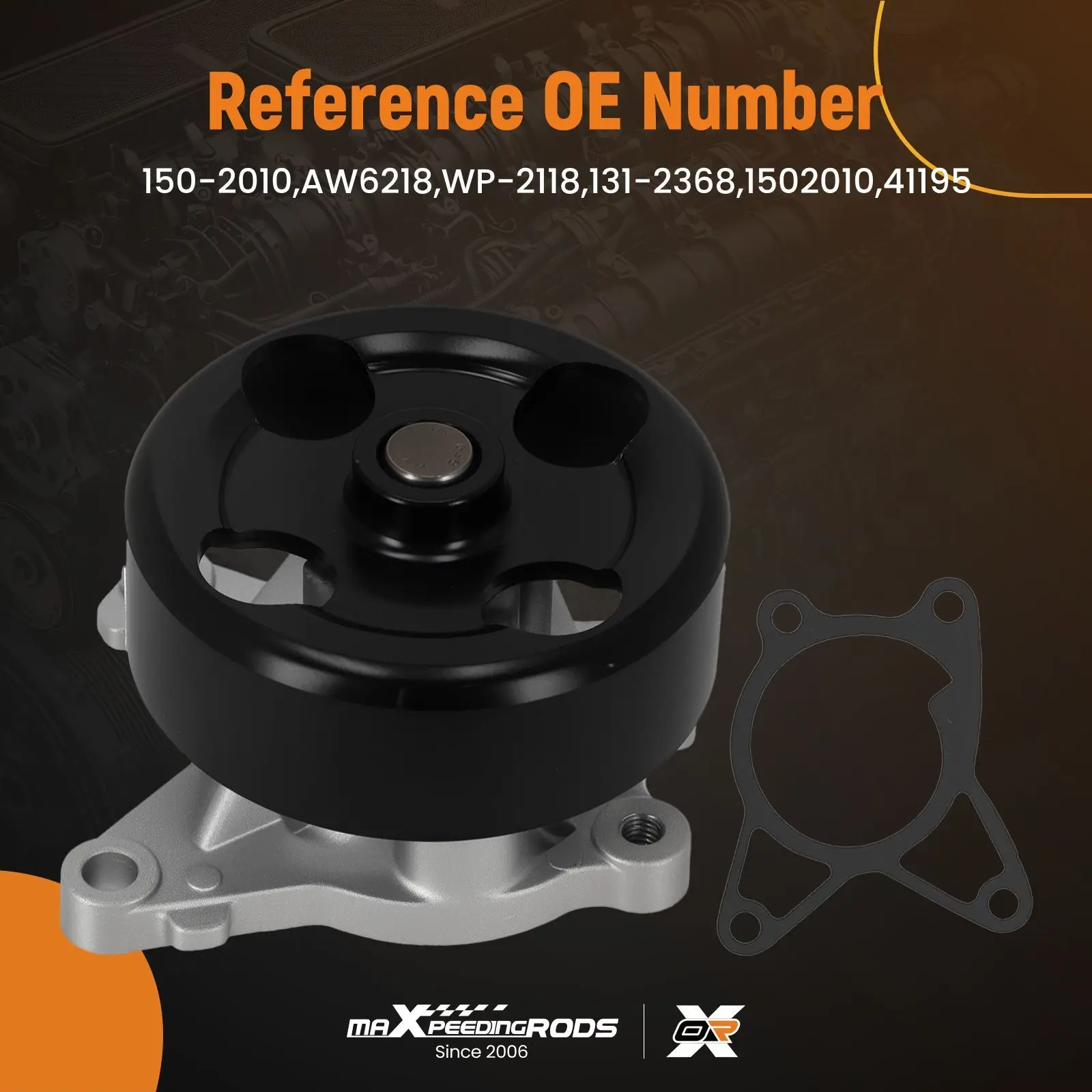 

Водяной насос охлаждения для Nissan Versa 1.8L 2007-2012, ременной привод, 41195