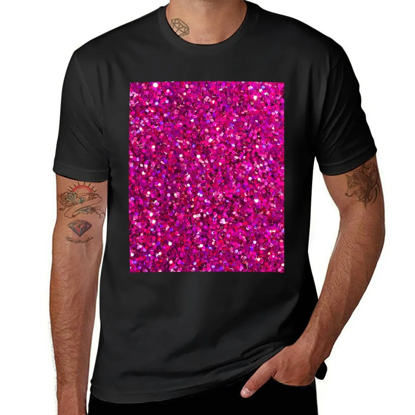 

Glamorous Pink Party T-Shirt customs design your own anime clothes customizeds mens white t shirts