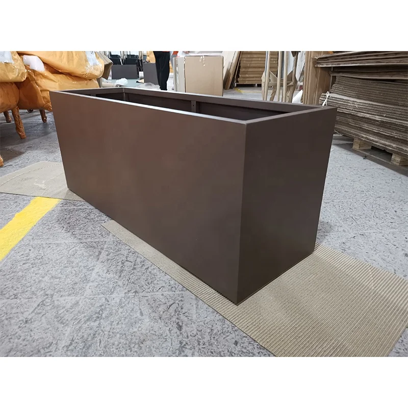 

Modern 2.0MM Powder Coating Aluminum Flower Pot Large Size Outdoor Planters