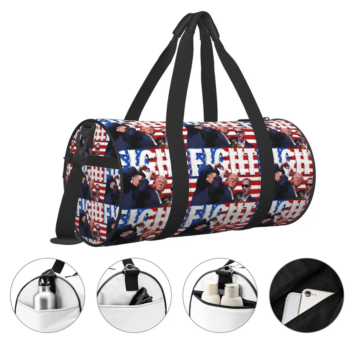 Grand sac de sport décontracté pour hommes et femmes, Trump Shot, Assassination, NingAmerican Feel Travel, Weekend Fitness Bag