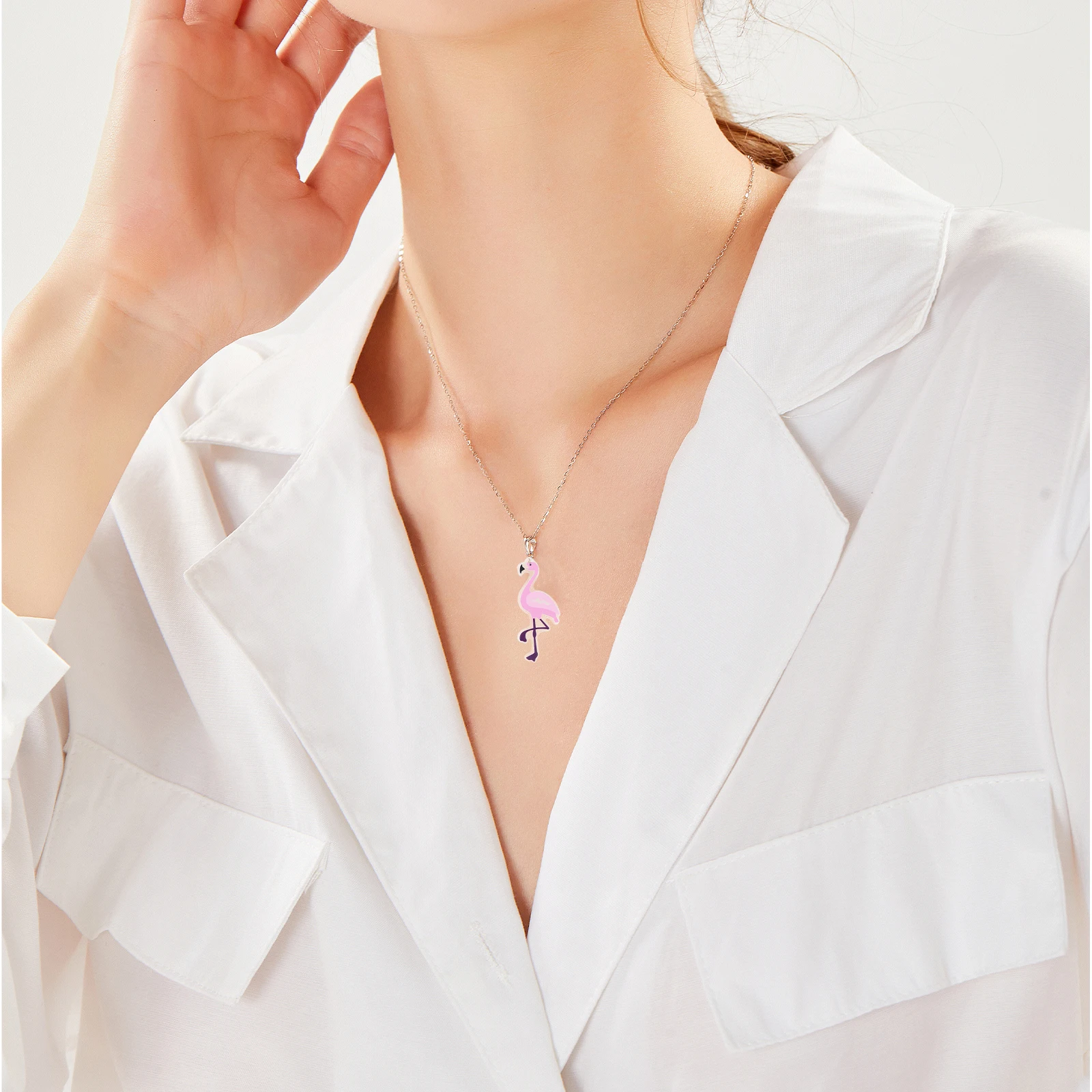 

10pcs Acrylic Jewelry Accessories Flamingo Charms Lightweight DIY Pendant Earrings Necklace Ornaments Handmade Decorations