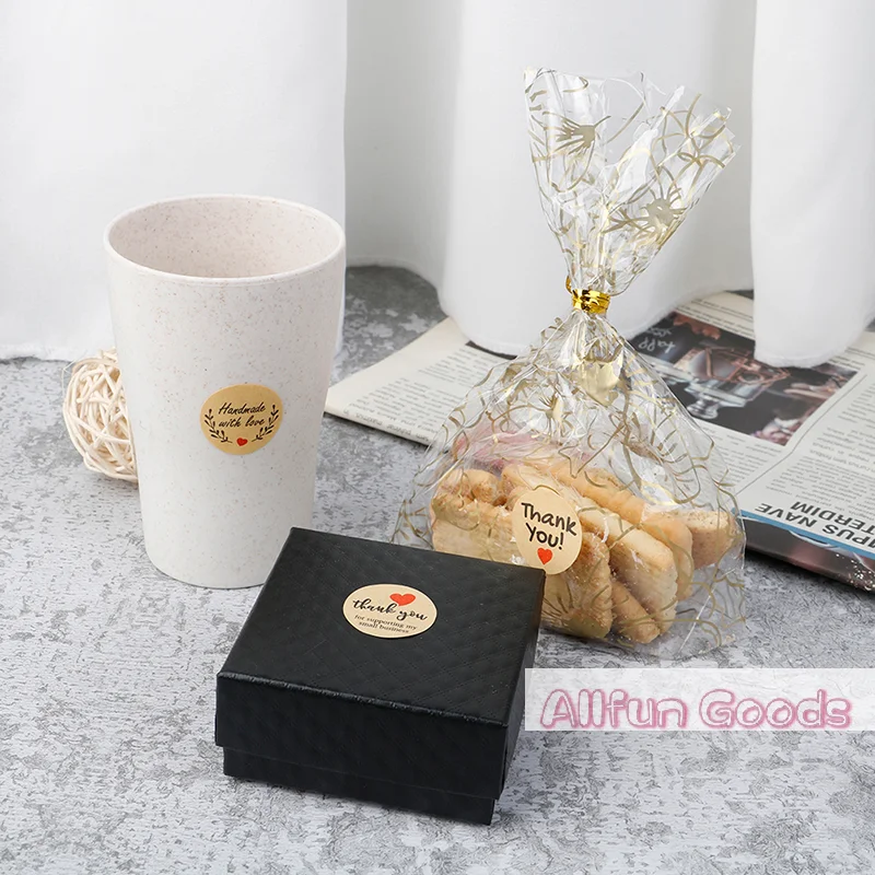 [TG835]500pcs Thank You Stickers Seal Labels Round Paper Label sticker for Decoration