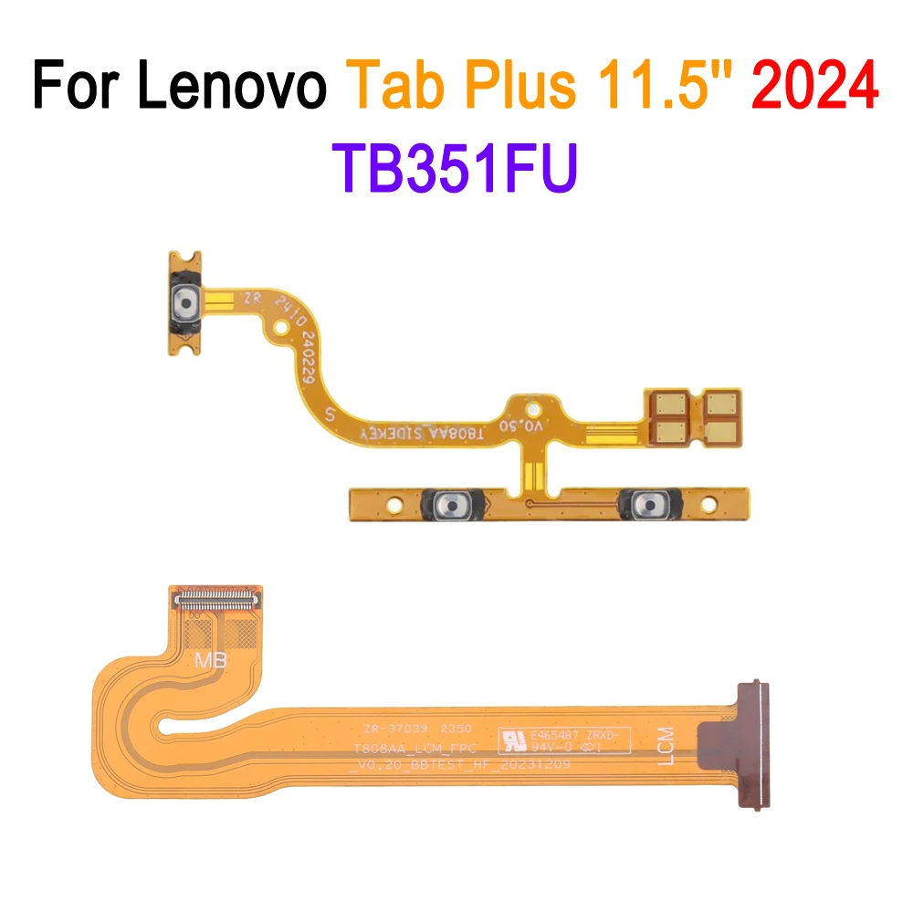 

TB351FU Гибкий кабель ЖК-дисплея/кнопка питания и громкости Гибкий кабель для Lenovo Tab Plus 11,5 дюймов 2024 TB351 TB351FU