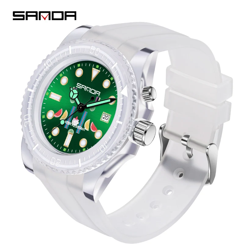 

2023 Fashion Sanda Top Brand Sports Men Lady Unisex Watch Luxury Date Resist Led Quartz Student Simple Clock Orologio Da Uomo