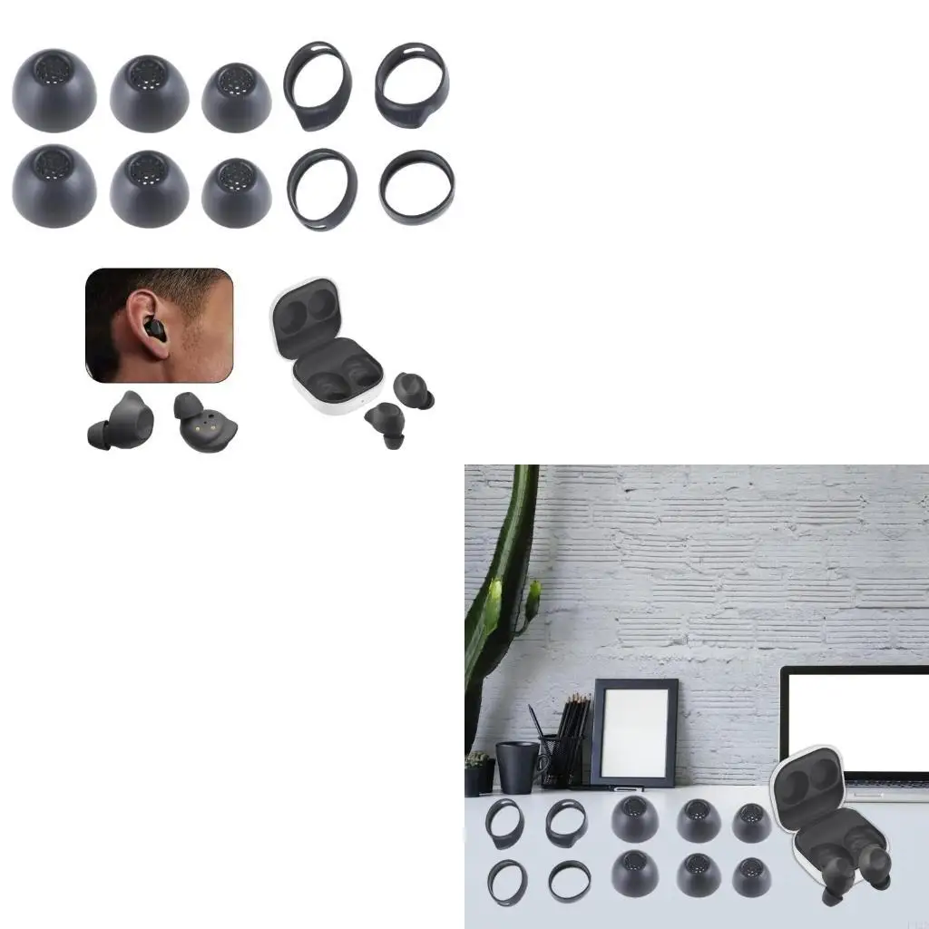 F42D Silicone Eartips Earbuds for Buds FE Wireless Earbuds Secure and Stable
