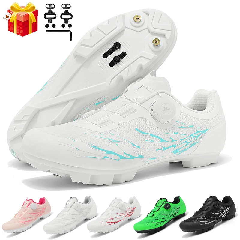 

Cycling Shoes Men Mountain Bike Road Cycling Shoes Breathable Mesh Suitable For Speed Riding Off-road SPD-MTB Bicycle Sneakers