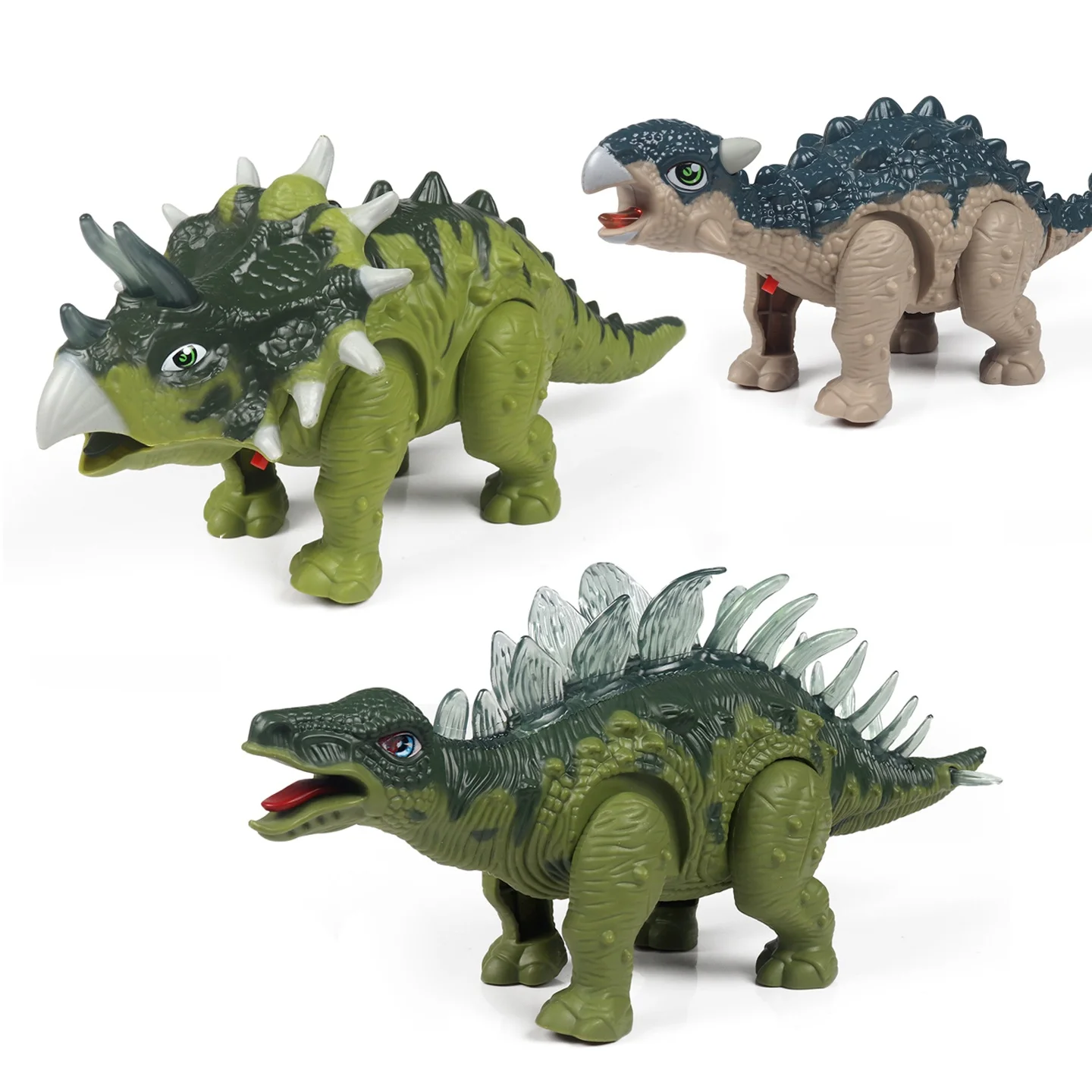 Walking Talking Dinosaur Toy Large Size Triangular Dragon Model for Boys Children Gift Sword Dragon Animal Simulatio...