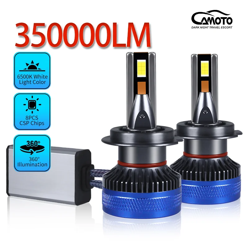 

CAMOTO 140W H7 LED motorcycle headlight H4 H11 bulb 9012 H3 H1 H8 H9 9005 9006 9007 9008 880 881 H27 LED car 6000K 12V