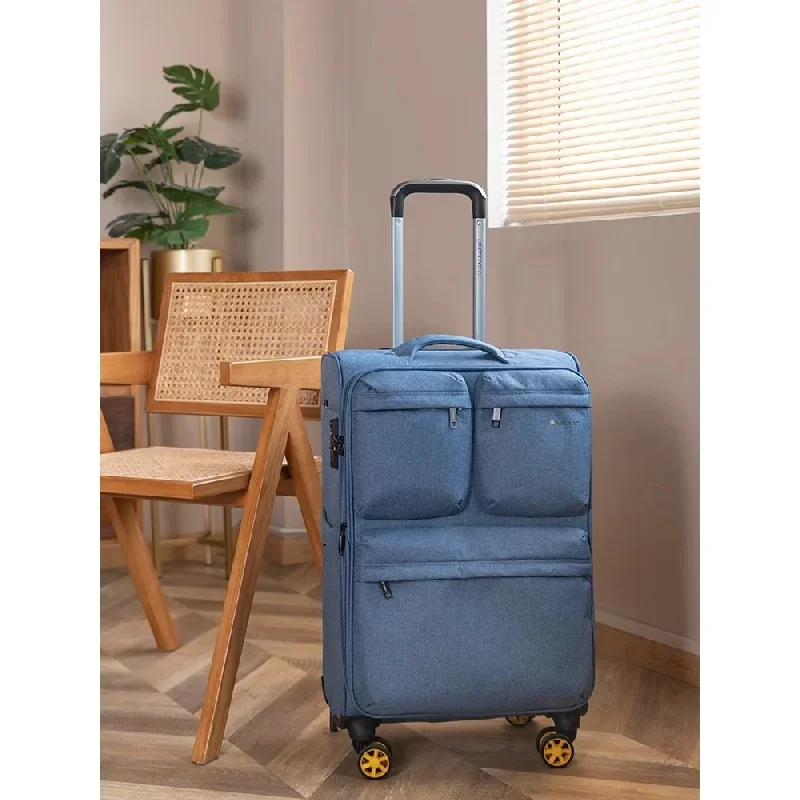 Suitcase Oxford Large Rolling Luggege bag 20inch Carry-ons Cabin 28inch Trolley Case Paired with a business computer bag