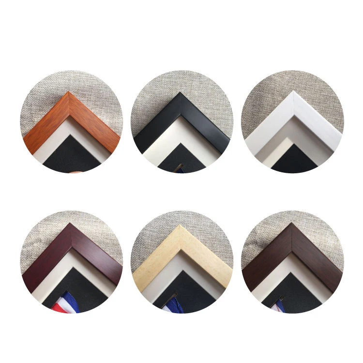 Wooden Medal Display Frame Medal Display Case Photo Frame for Display Military,Marathon,Swimming,Football Sports Medal Storage