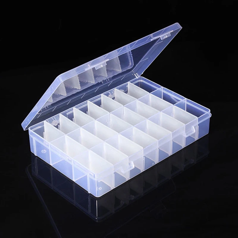 24 Value Electronic Components Storage Assortment Box  Format size of box can be assembled arbitrary